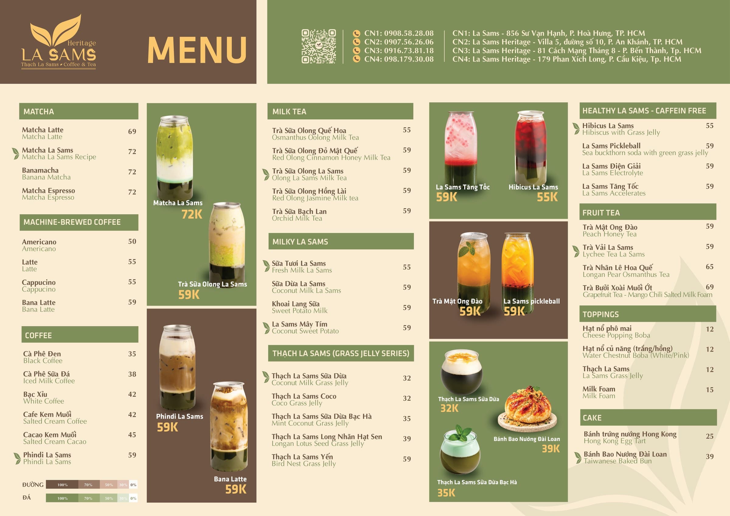 Menu La Sams Heritage